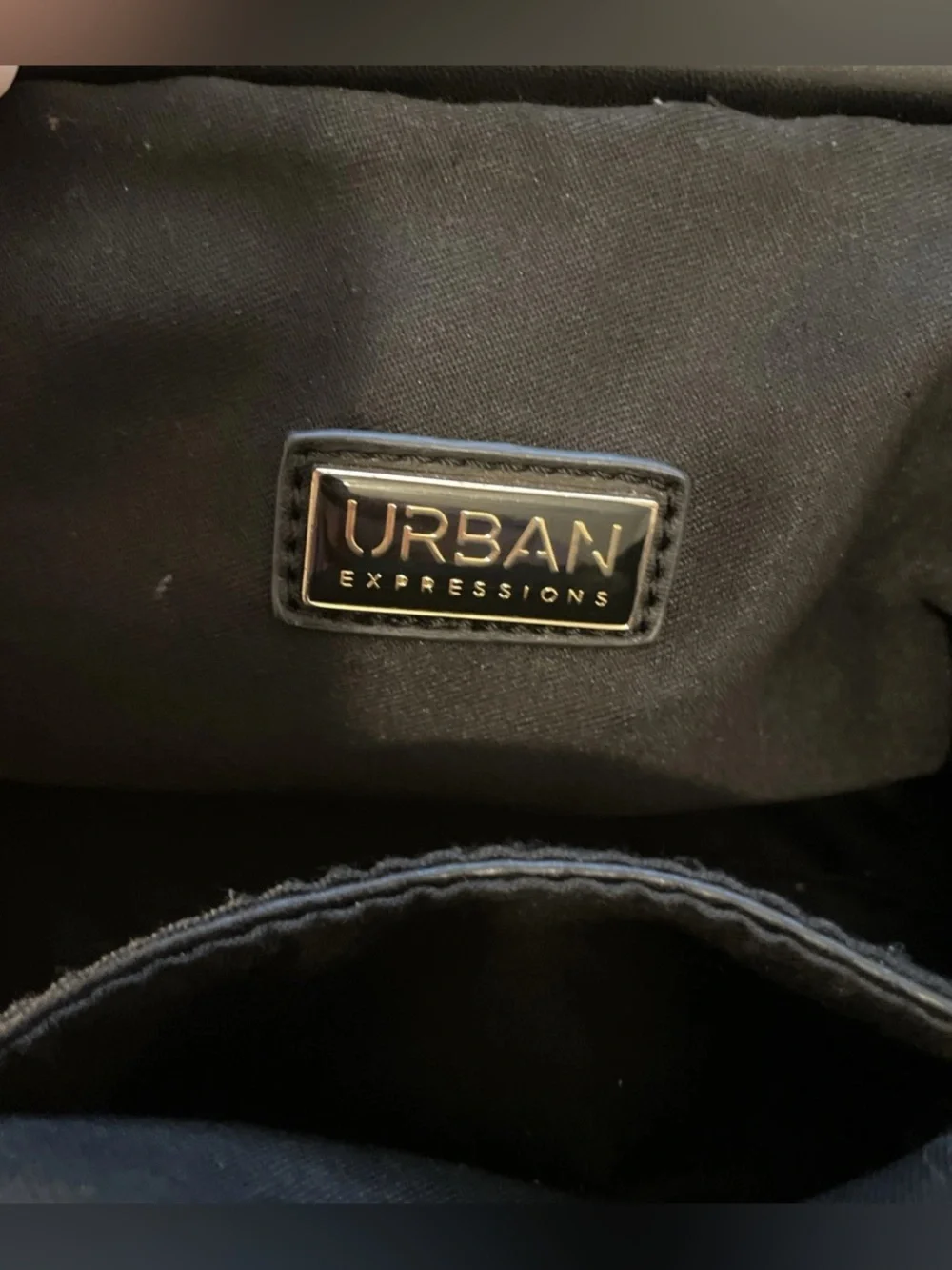 Urban expressions Black Women’s Shoulder Bag - Minimal Gathered Design